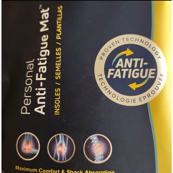 MEGAComfort Personal AntiFatigue Mat Memory Foam Insole Men 8/9 Ladies 10/11 - Picture 6 of 7